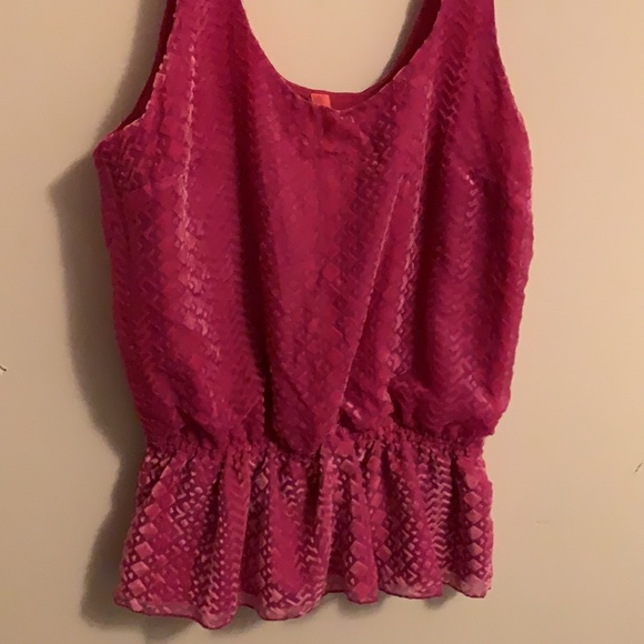 Pink Peplum Tank 💖 - Picture 2 of 6